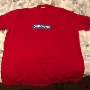 FAKE supreme box logo tee